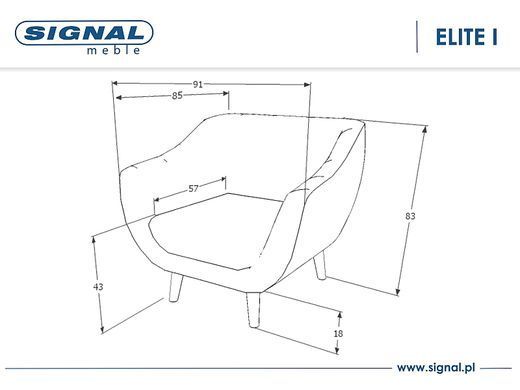 Кресло ELITE Velvet 1 Signal Бирюза **