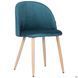 Стул Sherry beech Velvet AMF Зеленый реальная фотография