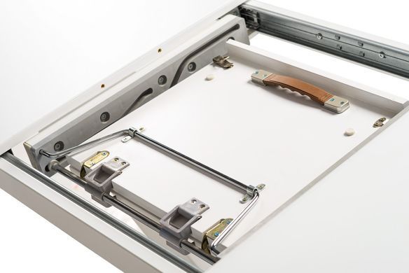 Стол раскладной TML-500 VETRO 140/180x80 Белый Матовый реальная фотография