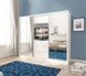 Шафа-купе Perfect Home ТВ / TV 250 3-дверна з дзеркалом Білий