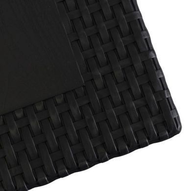 Садовий стіл MEBEL ELITE FARGO 120х69 см, чорний жива фотографія