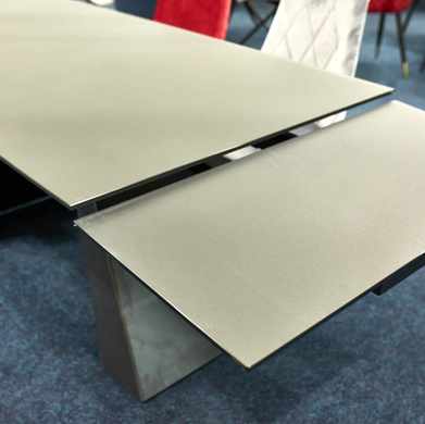 Стіл Розкладний SALVADORE CERAMIC 160(240)X90 Signal Сірий Мармур жива фотографія