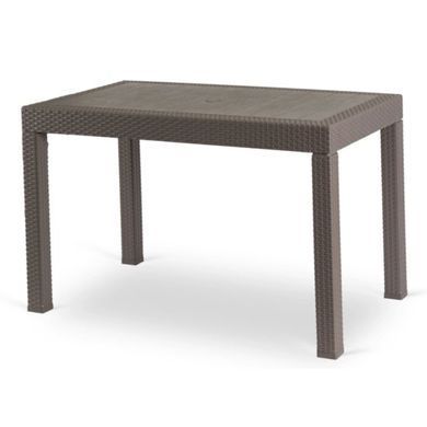 Садовый стол MEBEL ELITE FARGO 120х69 см, коричневый реальная фотография