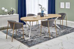 Стол раскладной PERONI Halmar 100(250)х100 Золотой Дуб / Белый реальная фотография