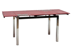 Стол Обеденный GD-017 Signal 110(170)x74 Красный реальная фотография