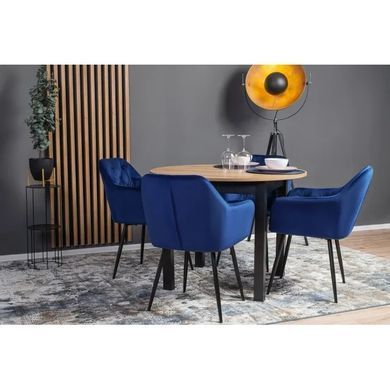Стул VIKI Velvet Mebel Elite темно-синий реальная фотография