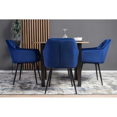 Стул VIKI Velvet Mebel Elite темно-синий реальная фотография