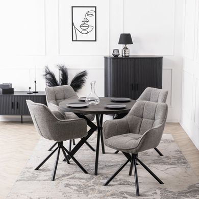 Стул поворотный MEBEL ELITE PEONY Серый реальная фотография