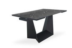 Стіл Обідній EDMUND CERAMIC Dark Jade Matt Bjorn 140(200)х85 Чорний Еффект Мармуру жива фотографія