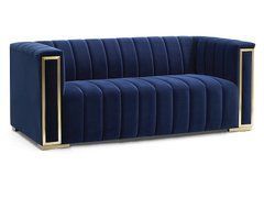 Софа VOGUE Velvet 2 Signal Темно-синій