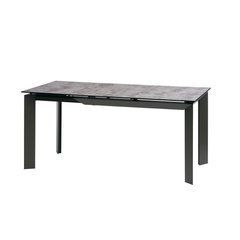 Стол Обеденный VERMONT 120-170 см Глазурованное&nbsp;Стекло Concepto Серый / Iron Grey реальная фотография