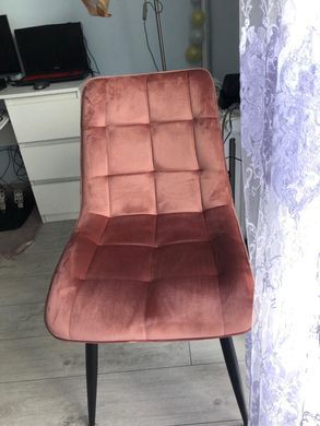 Стул CHIC Velvet Signal Античная Роза реальная фотография