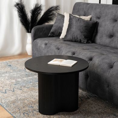 Журнальный столик ARION MEBEL ELITE 60x60 Черный реальная фотография